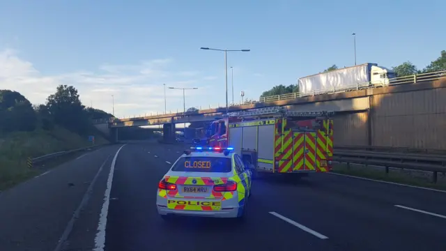 Scene of spill M6
