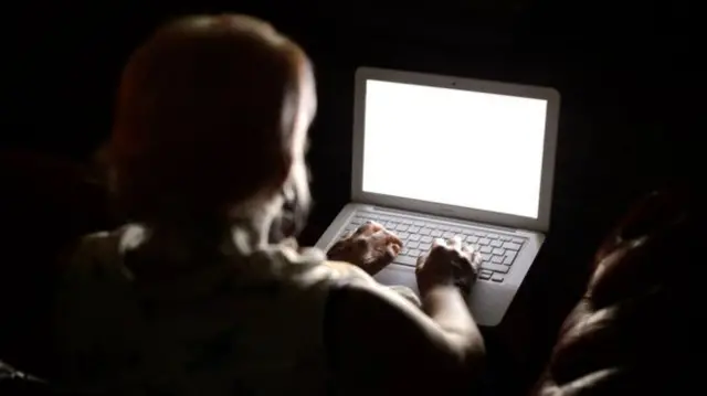 Person on laptop