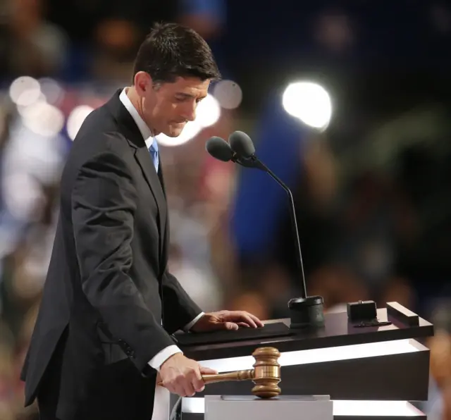 Paul Ryan gavels the convention into session