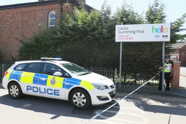 Police at scene of Spalding shooting