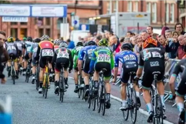 Cyclists in Sheffield