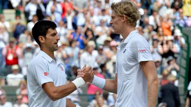 Novak Djokovic and Kevin Anderson