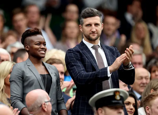 Nicola Adams and Carl Froch