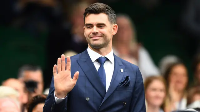 James Anderson at Wimbledon