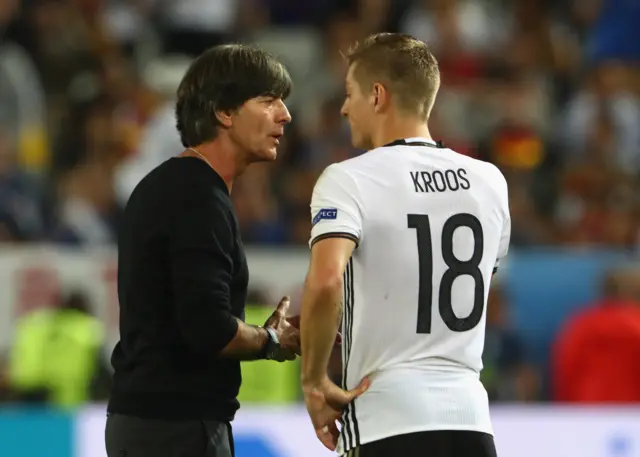 Joachim Löw and Toni Kroos