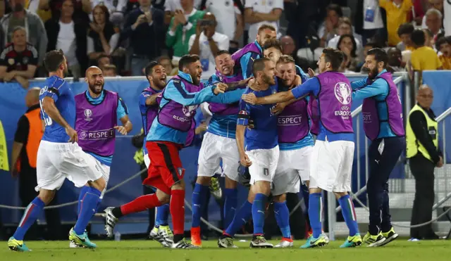 Italy celebrate