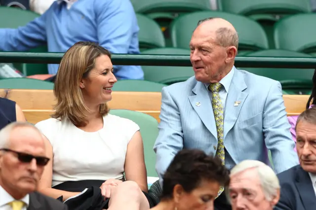 Charlotte Edwards and Geoffrey Boycott