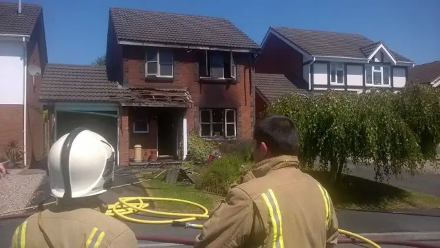 Hereford house fire