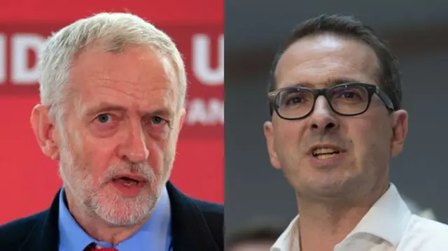 Jeremy Corbyn and Owen Smith composite