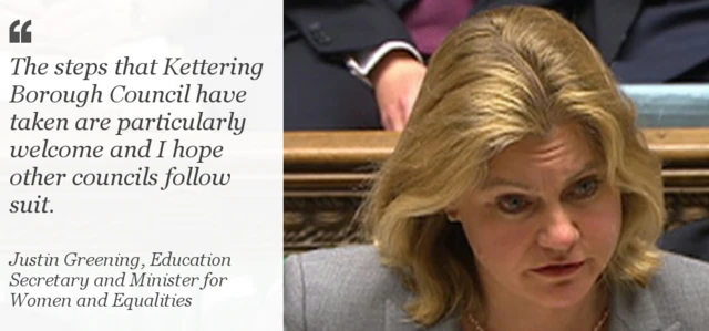 The steps that Kettering Borough Council have taken are particularly welcome and I hope other councils follow suit. - Greening