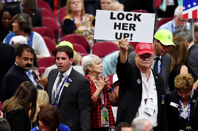 Lock Her Up sign