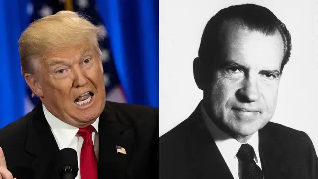 Donald Trump and Richard Nixon