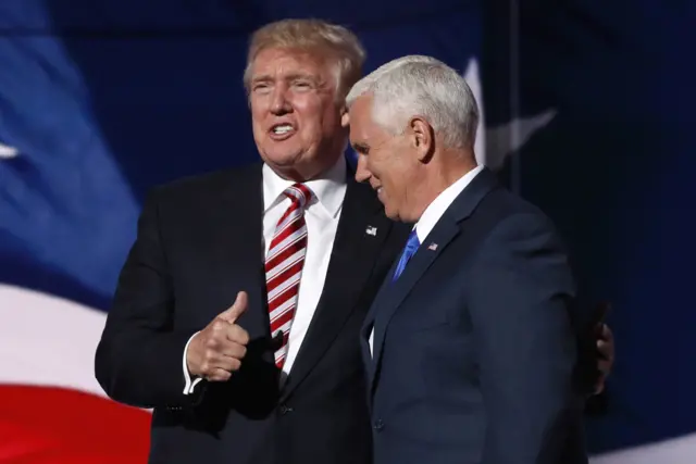 Donald Trump and Mike Pence