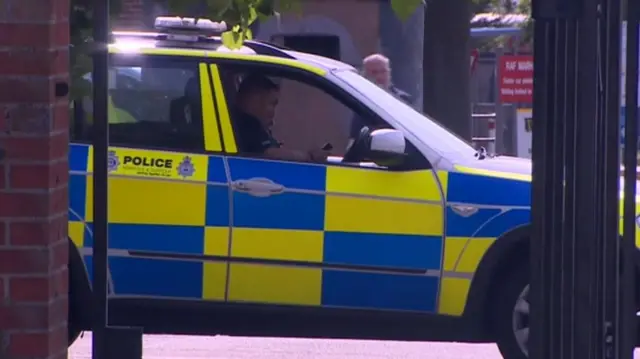 Police car at Marham