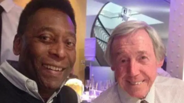 Pele and Gordon Banks