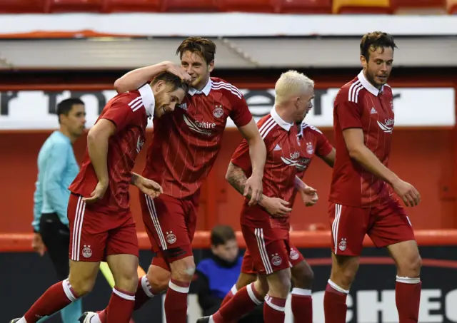 Aberdeen won the first leg 3-0