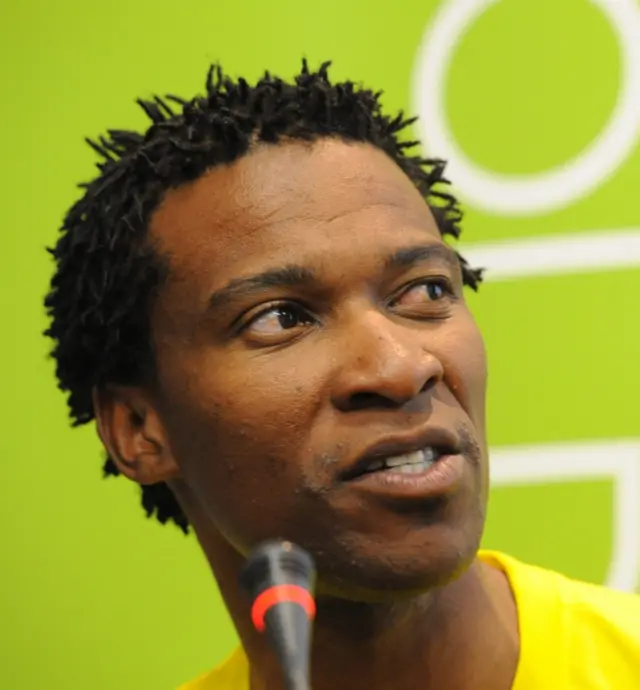 Gugu Zulu speaks during the Old Mutual Two Oceans Marathon media conference at the Cullinan Hotel on March 29, 2013 in Cape Town, South Africa