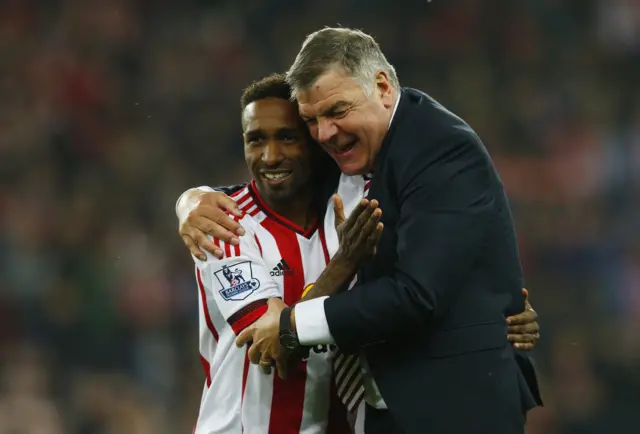 Jermain Defoe and Sam Allardyce