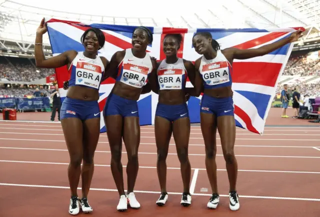 GB's relay team