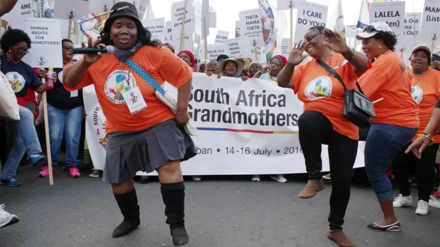 grandmothers take to the streets in Durban