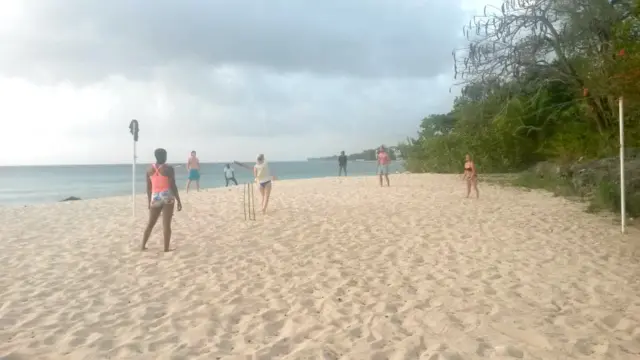 Beach cricket