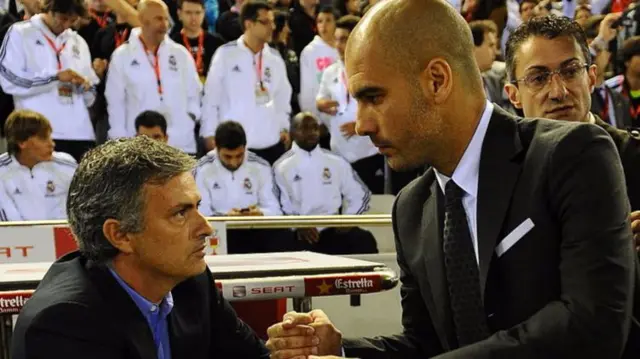 Jose Mourinho and Pep Guardiola