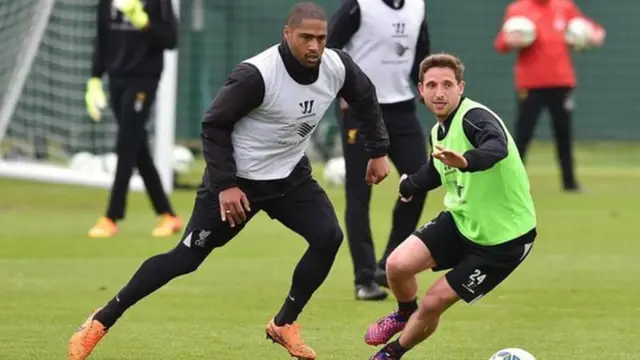 Glen Johnson (left) and Joe Allen (right)