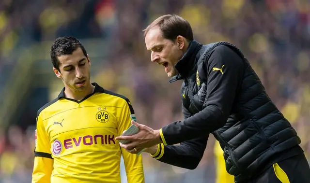 Thomas Tuchel and Henrikh Mkhitaryan