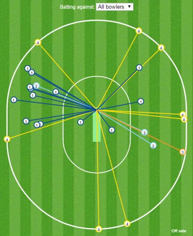 Alastair Cook wagon wheel