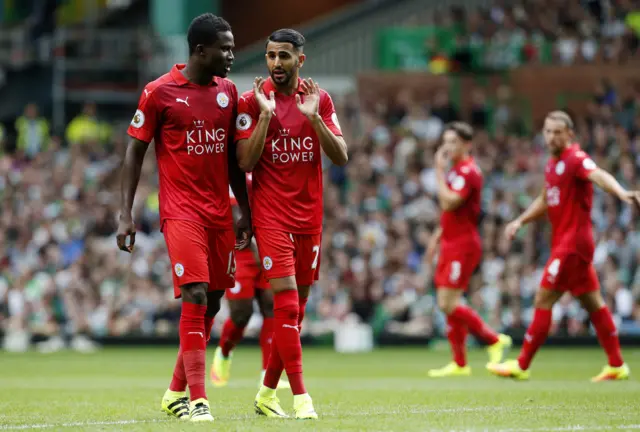 Riyad Mahrez and Daniel Amartey