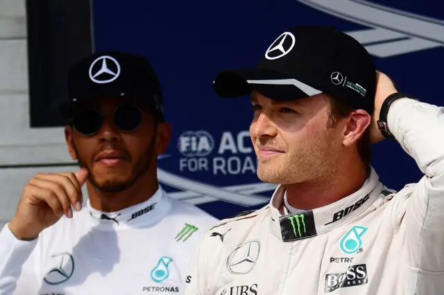 Hamilton and Rosberg