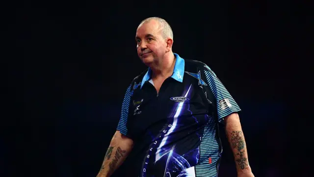 Phil Taylor looking dejected