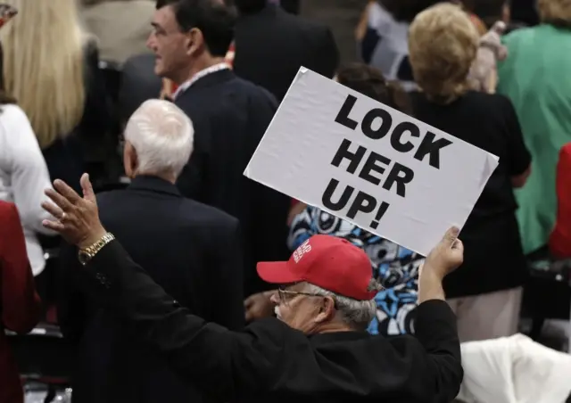 Lock Her Up sign