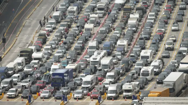 Traffic at the Port of Dover