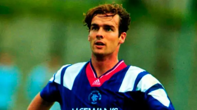 Brian Reid playing for Rangers