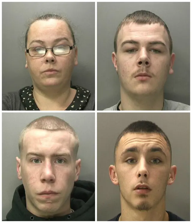 Three men and a woman jailed for burglary offences