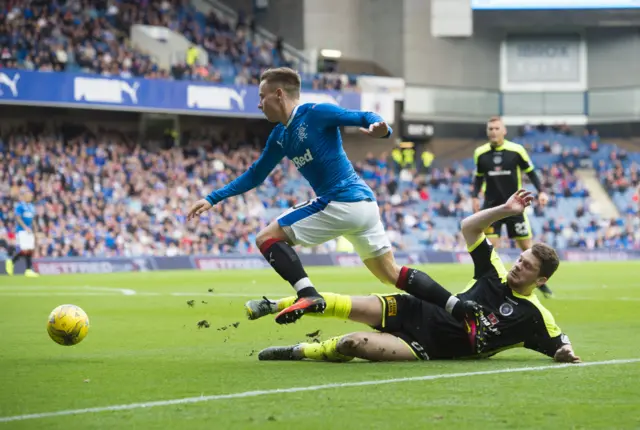 Barrie McKay was fouled for a penalty after four minutes