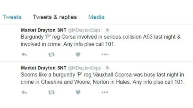 Tweets from Market Drayton's Safer Neighbourhood Team