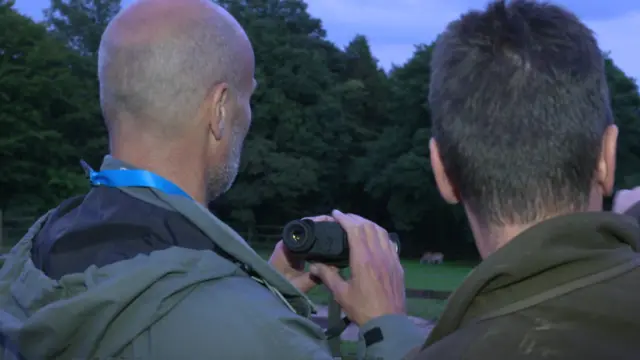 Ben Mee with thermal imaging cameras