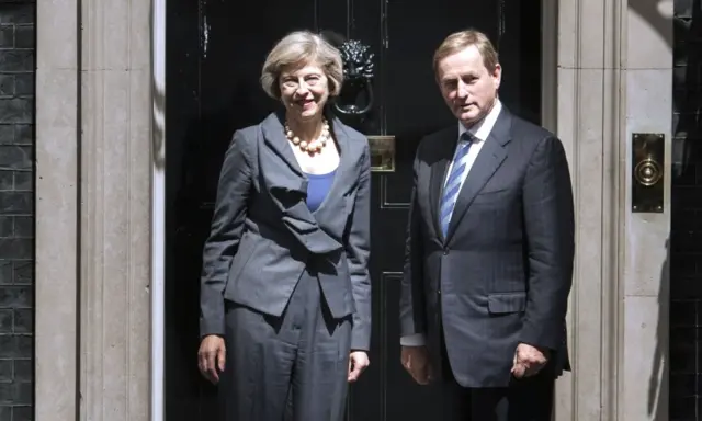 Theresa May and Enda Kenny