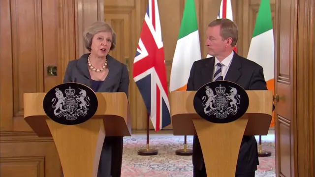 Theresa May and Enda Kenny