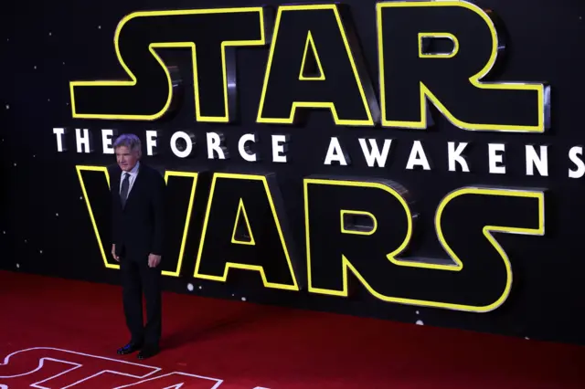 Harrison Ford at Star Wars premiere