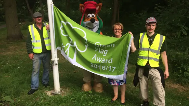 Corby green flag