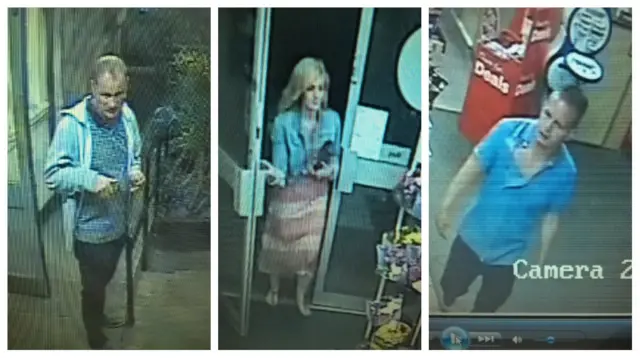 Three people caught on CCTV