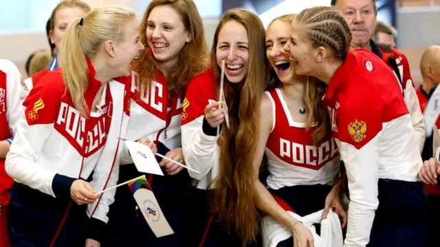 Russia's synchronised swimming Olympic team