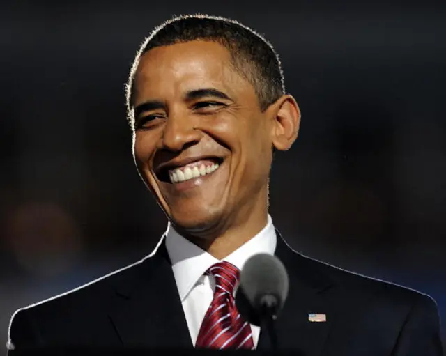 President Obama addresses the 2008 DNC in Denver, Colorado