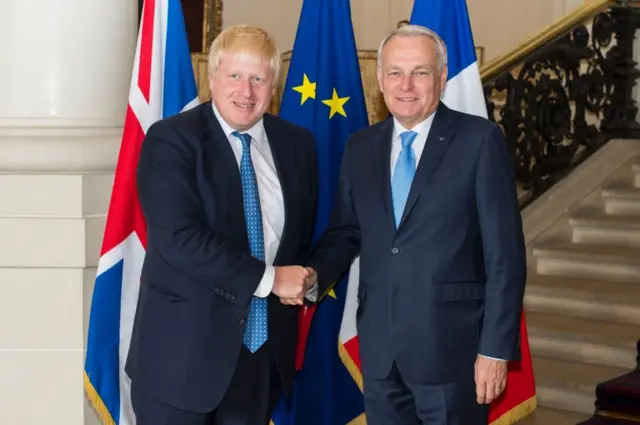 Boris Johnson and Jean-Marc Ayrault