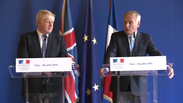 Boris Johnson and Jean-Marc Ayrault