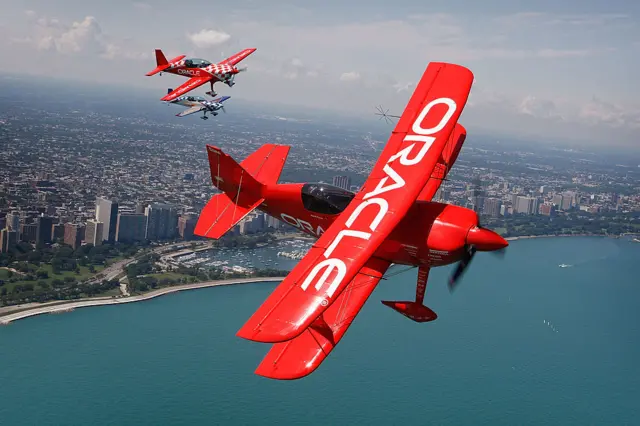 Plane with Oracle logo