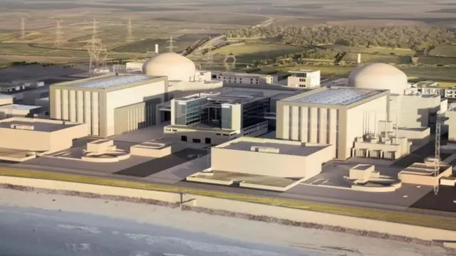 Artist's impression of Hinkley Point C plant